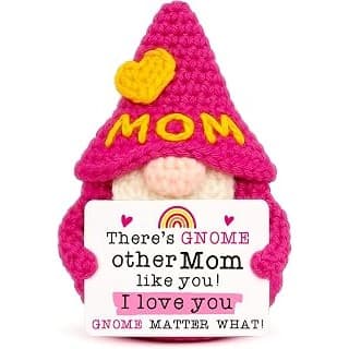 Kitchen Hack Alert: Mom Birthday Gifts from Daughter - Gifts for Mom Christmas | Funny Crochet Gnomes for Mother Mama Mommy Christmas Stocking Stuffers, Cute Mothers Day Gnome Gift from Son Kids, I Love You