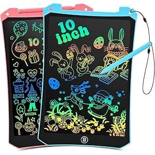Best Amazon Buy Under: EooCoo Toddler Toys, LCD Writing Tablet for Kids 2 Pack, Kids Travel Essentials Drawing Pads, Toddler No Mess Coloring Sensory Educational Learning Toys, Age 3-5 Boys Girls Gifts - 10 Inch