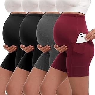 Summer Comfort Alert! Siimcuzy Maternity Shorts 4-Pack Deal for Moms-to-Be