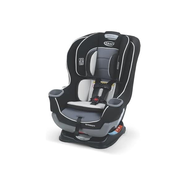 Best Amazon Buy Under: Graco® Extend2Fit Convertible Baby Car Seat, Rear and Forward Facing, Adjustable Extension Panel for Extra Legroom, Gotham