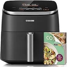 Price Drop: Cosori 9-in-1 TurboBlaze Air Fryer 6 Qt, PFAS-Free Ceramic Coating, 90°–450°F, Precise Heating for Even Results, Air Fry, Roast, Bake, Broil, Dry, Frozen, Proof, Reheat, Keep Warm, 120V, Dark Gray
