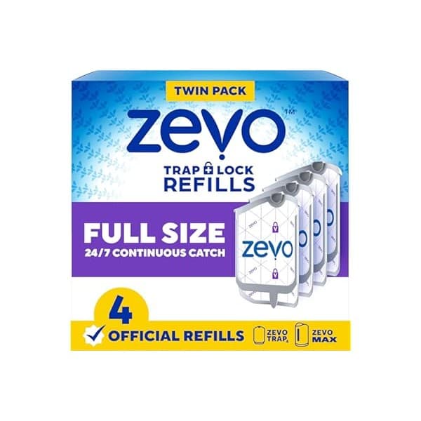 Buzz-Free Bliss: Zevo Flying Insect Trap Refills - Essential for Every Mom's Kitchen!