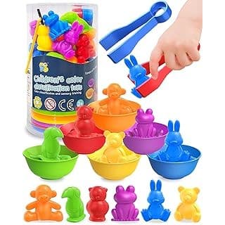 Budget Find You Need: Counting Animals Montessori Toys for 3 4 5 Years Old Boys Girls, Preschool Learning Activities Educational Sensory Toys Gifts Easter Basket Stuffers for Kids Toddlers Ages 3-5, 4-8