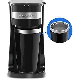 Amazon's Choice: Includes 14oz stainless steel interior thermal travel mug, reusable filter - compatible with coffee grounds