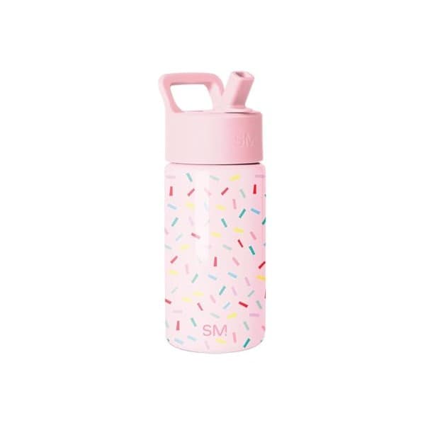 Amazon Deal Alert: Simple Modern Kids Water Bottle with Straw Lid | 14oz Insulated Stainless Steel Kids Tumbler & Spill Proof Toddler Cup for School, Girls, Boys | Summit | Confetti