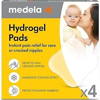 Best Amazon Buy Under: Medela Hydrogel Pads, Instant Pain Relief for Cracked or Sore Nipples from Breastfeeding and Pumping, Cooling Moisture Supports Natural Healing, Pack of 4