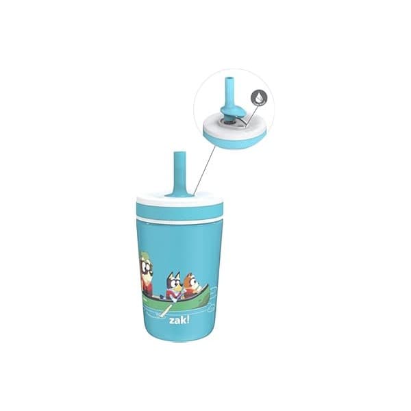 Trending on Amazon: Zak Designs Bluey Kelso Toddler Cups For Travel or At Home, 12oz Vacuum Insulated Stainless Steel Sippy Cup With Leak-Proof Design is Perfect For Kids (Bluey, Bingo, Grandad Mort)