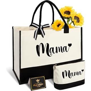 Amazon Deal Alert: Mama Bag Tote New Mom Gifts, Mommy Bag for Hospital Shopping Beach Travel, Pregnancy Must Haves for Mom to Be, Baby Shower Gifts for Christmas Mothers Day