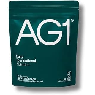 Price Drop: AG1 Greens Powder Refill Pouch – 75 Vitamins, Multivitamin & Probiotic | Gut Health Support | Vegan, Keto, Gluten Free | Athletic Greens Supplement - Pouch Only, Classic Formula