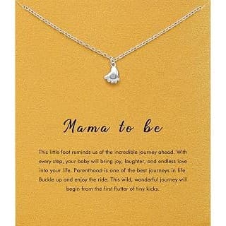 Pregnancy Hack: RZKING Silvery Necklace for Women, Dainty Cat Candy Bow Moonstone Necklace, Gifts for Best Friend Sister Mom Daughter Teacher, Mothers Day Birthday Christmas Thank You Gifts