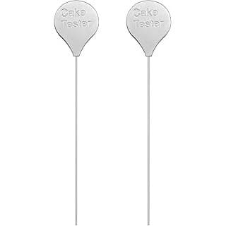 Mom's Pick of the Week: Cake Tester, 2 Packs Cake Testers for Baking and Cakes Testing Stick Doneness Endurance CakeTester Skewer 7.9 in Stainless Steel Rondauno