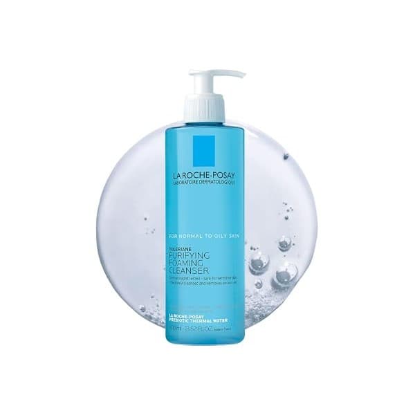 Price Drop: La Roche-Posay Toleriane Purifying Foaming Facial Cleanser with Niacinamide | Oil free face wash for sensitive skin with niacinamide and ceramides. Pore cleanser that won’t dry out skin and is soap free.