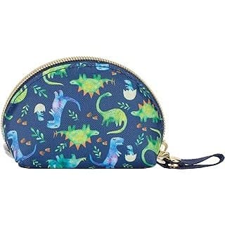 Baby Shower Gift Idea: Itzy Ritzy Everything Storage Pouch – Small Zipper Pouch Holds 2 Pacifiers – Snap Handle Attaches to Diaper Bag, Stroller or Purse – Holds Earbuds, Chargers, Change or Disposable Bags (Dinosaur)