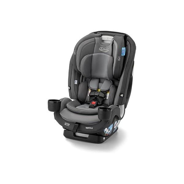 Amazon's Choice: Graco SlimFit3 LX 3-in-1 Convertible Car Seat, Slim Car Seat Fits 3 Across, Rear Facing, Forward Facing, to Highback Booster Seat, Perfect for Baby Travel & Gift for New Parents, Kunningham