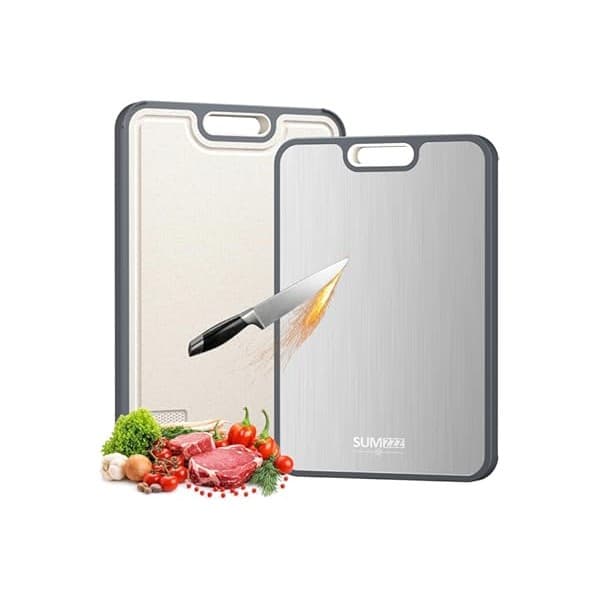Is It Worth Buying: Sumzzz Titanium Cutting Board for Kitchen, Cutting Board Double Sided Food Grade, Pure Titanium/PP, Easy to Clean Large Size 16”×10”