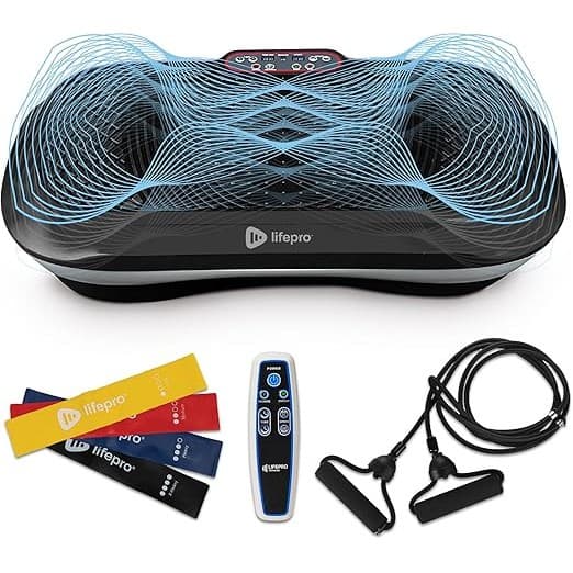 Budget Find You Need: Lifepro Waver Vibration Plate Exercise Machine for Lymphatic Drainage, Muscle Activation, Full-Body Workout Vibrating Platform with Loop Bands, Fitness Equipment for Strength Toning & Fat Loss