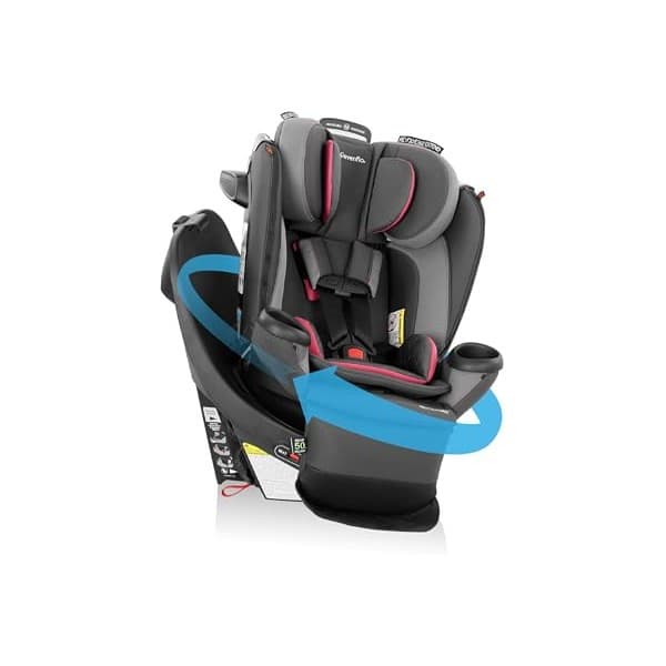 Is It Worth Buying: Evenflo Revolve360 Extend Convertible Car Seat with 360 Degree Rotation, Extended Rear-Facing, Forward-Facing, Booster Mode, and Secure Latch Install, Rowe Pink