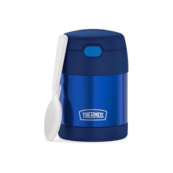 Amazon Deal Alert: THERMOS FUNTAINER Kids Food Jar with Spoon, 10oz, Navy | Kid-Friendly Stainless Steel Insulated Food Container, Keeps Food Hot or Cold Longer for School & Play, BPA Free