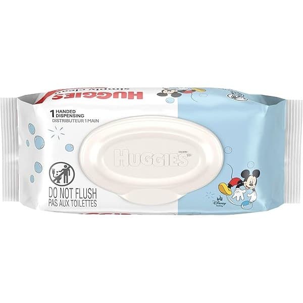 Budget Find You Need: Huggies Simply Clean Unscented Baby Diaper Wipes, 1 Flip-Top Pack (64 Wipes Total), Packaging May Vary