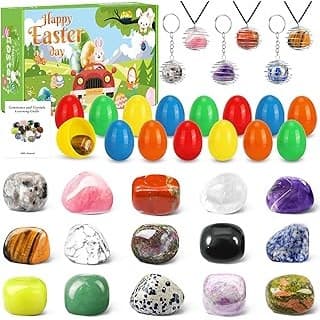 Amazon Deal Alert: Ludmila 15Pcs Prefilled Easter Eggs with Gemstone Crystals, Filled Easter Eggs ,Gems Stone Eggs for Easter Basket Stuffers Fillers, Easter Party Favors,Egg Hunt, Classroom Prizes