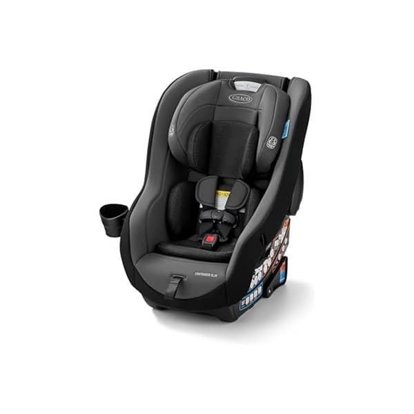 Price Drop: Graco Contender Slim Convertible Car Seat, West Point, Lightweight Travel Car Seat with Compact, Space-Saving Design, Rear-Facing 5–40 lbs, Forward-Facing 26.5–65 lbs, Easy to Transfer, FAA Approved