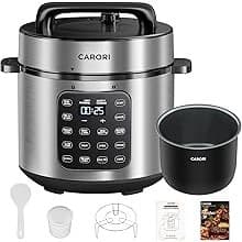 Back in Stock Alert: Electric Pressure Cooker 6 Qt, 9 Functions Programmable Instant Pot with IMD Touchscreen, Rice Cook, Slow Cook, Steam, Sauté, Warm, 16+ Safety Features, 1000W Silver