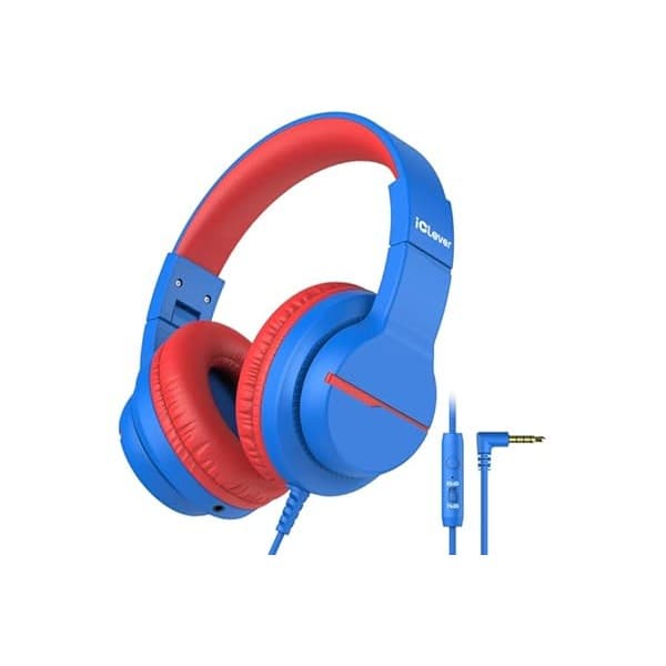 Budget Find You Need: iClever HS19 Kids Headphones for School, Over-Ear for Toddler Boys Girls | SafeSound Tech, HD Mic Stereo Sound, Kids Headphones with Cord, FunShare Foldable 3.5mm Wired for iPad Computer Travel