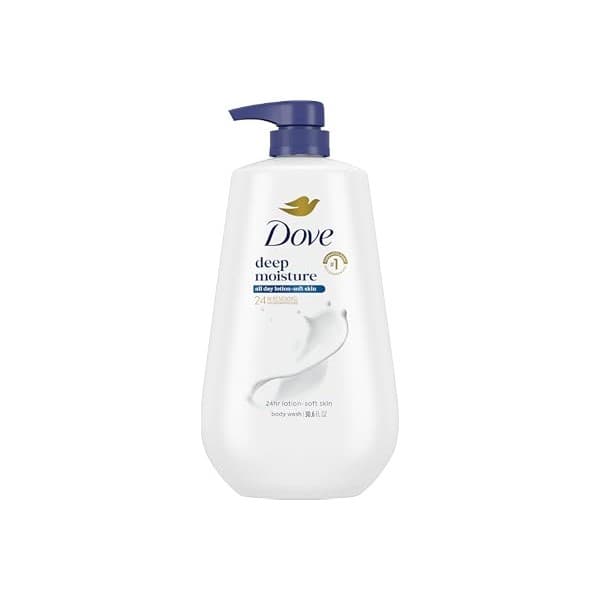 Toddler-Approved Amazon Find: Dove Body Wash Body Wash Deep Moisture 30.6 oz Pump, Sulfate Free | Dove Deep Moisture Body Wash hydrates dry skin for 24 hours with a sulfate-free formula and MicroMoisture technology.