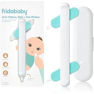 Budget Find You Need: Frida Baby 3-in-1 Nose, Nail + Ear Picker for Baby Grooming | By the Makers of NoseFrida the SnotSucker, Safely Clean Baby's Boogers, Ear Wax & More