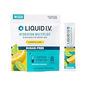 Best Amazon Buy Under: Liquid I.V. Hydration Multiplier Sugar-Free - Lemon Lime | Electrolyte Powder Drink Mix | 1 Pack (14 Servings)