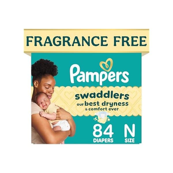 Trending on Amazon: Pampers Swaddlers Diapers, Size 0 (up to 10 lbs), 84 Count, Hypoallergenic, Absorbent, Keeps Baby Dry and Comfortable, Skin Safe Disposable Newborn Baby Diaper
