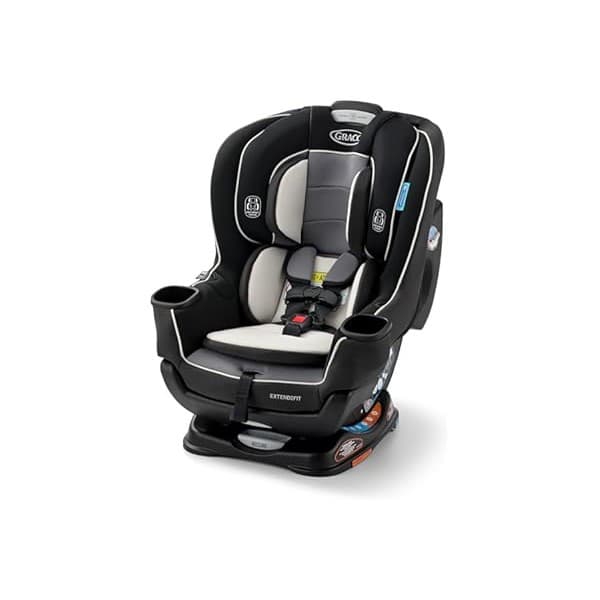 Limited Time Deal: Graco Extend2Fit Convertible Car Seat, Rear and Forward Facing Car Seat with Adjustable Extension Panel for Extra Legroom, Great Gift for Baby Shower or Baby Registry, Gotham