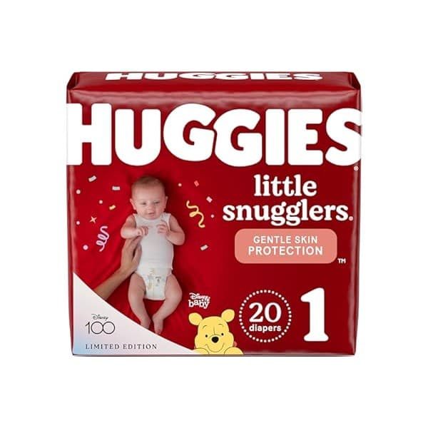 Limited Time Deal: Huggies Little Snugglers Baby Diaper Size 1, 8 to 14 lbs. 34717, 20 Ct