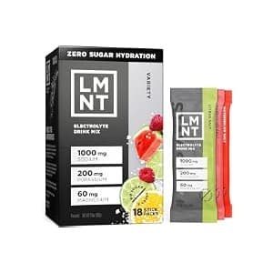 New Mom Must-Have: LMNT Zero Sugar Electrolytes - Variety Pack Bundle | Drink Mix | 18-Count