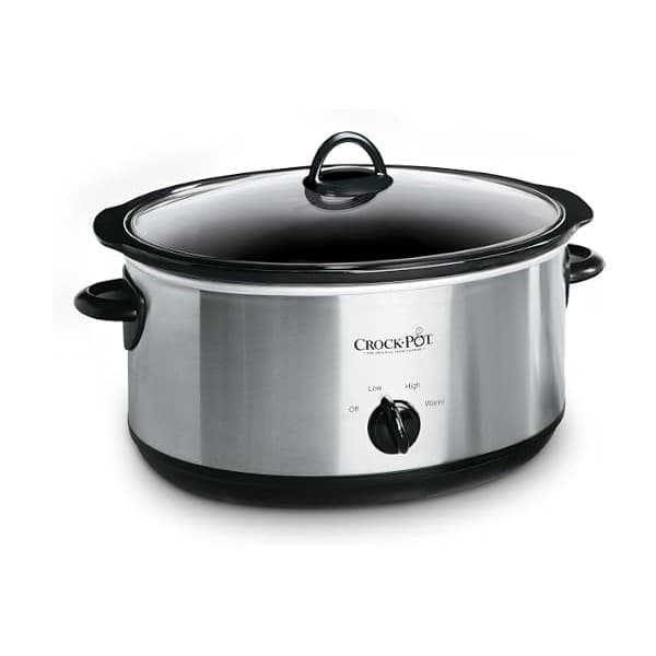 Hidden Gem Find: Crock-Pot 7-Quart Manual Slow Cooker, Family Size Serves 8+ People & Fits 6-lb Roast, Removable Stoneware with Warming Setting, Dishwasher Safe for Easy Cleanup, Stainless Steel