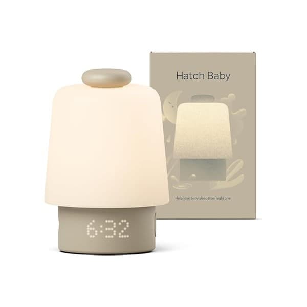 Limited Time Deal: Hatch Baby Sound Machine, Night Light (Greige) | Sleep Support | Registry Essential, Routine Builder, Time-to-Rise Alarm Clock, White Noise, Nursery Stories, Toddler Kids (Wi-Fi)