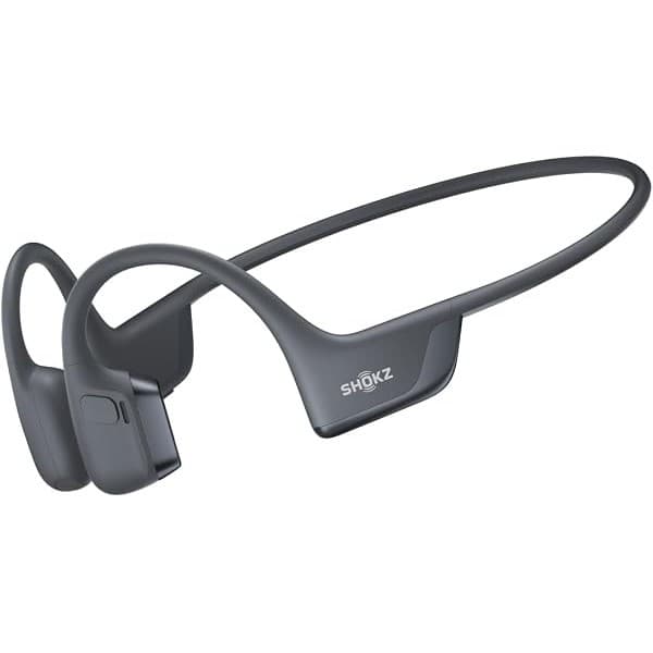 New Mom Must-Have: SHOKZ OpenRun Pro 2 Bone Conduction Bluetooth Sport Headphones, Black | Bundle with Reflective Strip;DualPitch premium sound;Open ear awareness; Smart Mic; IP55; 12H battery; Running/Cycling/Hiking