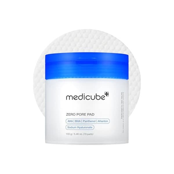 We Are Obsessed With This: medicube Toner Pads Zero Pore Pad 2.0 | Dual-Textured Facial Pad for Exfoliation and Pore Care with 4.5% AHA Lactic Acid, 0.45% BHA Salicylic Acid | Ideal for All, Korean Skin Care, 70 Pads (1 Pack)