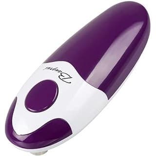 Baby Shower Gift Idea: Kitchen Automatic Safety Cordless One Tin Opener&Bangrui Professional Electric Opener.One-touch switch .Smooth can edge.Being friendly to left-hander and arthritics!(Purple)