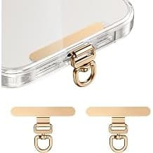 Amazon Deal Alert: saxsion Phone Tether Tab & Lanyard Tab, 360° Swivel Clip - Ultra Thin Stainless Steel Universal Patch for All Phone Cases
