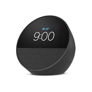 Trending on Amazon: Amazon Echo Spot (newest model), Great for nightstands, offices and kitchens, Smart alarm clock, Designed for Alexa+, Black
