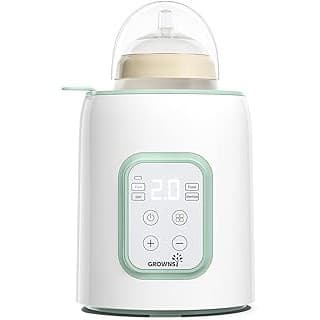 Amazon's Choice: Grownsy Baby Bottle Warmer, 8-in-1 Fast Baby Milk Warmer with Timer for Breastmilk or Formula, Accurate Temperature Control, 24H Keep, Food Heater&Defrost BPA-Free Bottle Warmer for All Bottles- Green