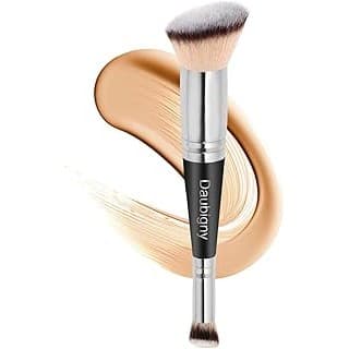 We Are Obsessed With This: Daubigny Makeup Brushes Dual-ended Foundation Brush Concealer Brush Perfect for Any Look Premium Luxe Hair Rounded Taperd Flawless Brush Ideal for Liquid, Cream, Powder,Blending,Concealer(Angled)