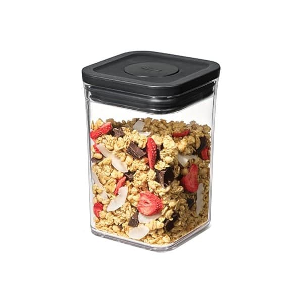 Pregnancy Hack: OXO Good Grips POP Container — 1.1 Qt/1.0 L — Matte Black, Organization and Storage Solution