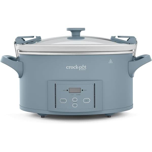 This Solves the Problem: Crock-Pot® Design Series 7-Quart Programmable Slow Cooker, Morning Haze Blue