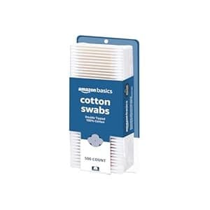 Amazon Deal Alert: Amazon Basics Double-Tipped Cotton Swabs for Personal Hygiene and Baby Care, Cotton, Versatile, Baby Safe, 500 Count