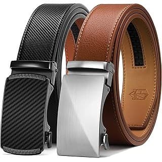Amazon Deal Alert: Zitahli Ratchet Belt for Men - 2 Packs Leather Mens belt For Gift Men Dress and Casual,Trim to Fit