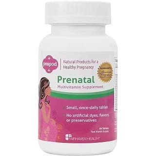 Hidden Gem Find: Fairhaven Health Peapod Prenatal Multivitamin - 1 Per Day, Light Vanilla Flavor - Pregnancy Must Haves for Women and Baby Health - Includes Iron, Vitamin C, and Folic Acid - 2 Month Supply