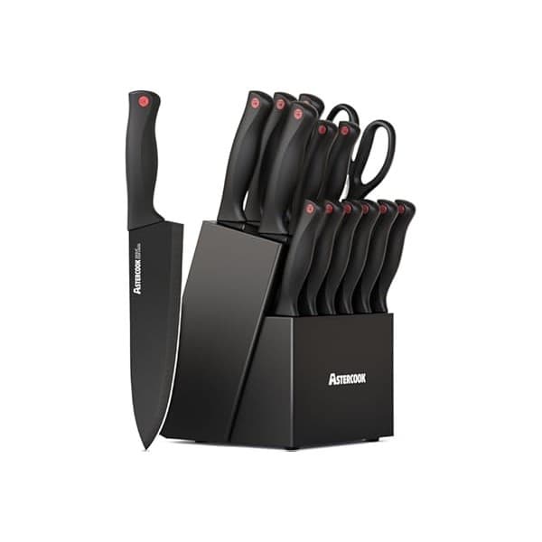 Astercook 15-Piece Knife Set: Mother's Day Kitchen Upgrade for Moms!