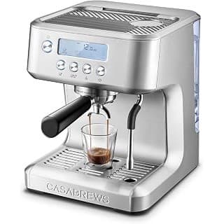 Toddler-Approved Amazon Find: CASABREWS Ultra Espresso Machine, Barista Espresso Maker with Steam Wand | LCD Display, Custom Brew Temp, Latte & Cappuccino Machine, 20-Bar Italian Pump, Powerful Steam Wand, 73oz Removable Tank